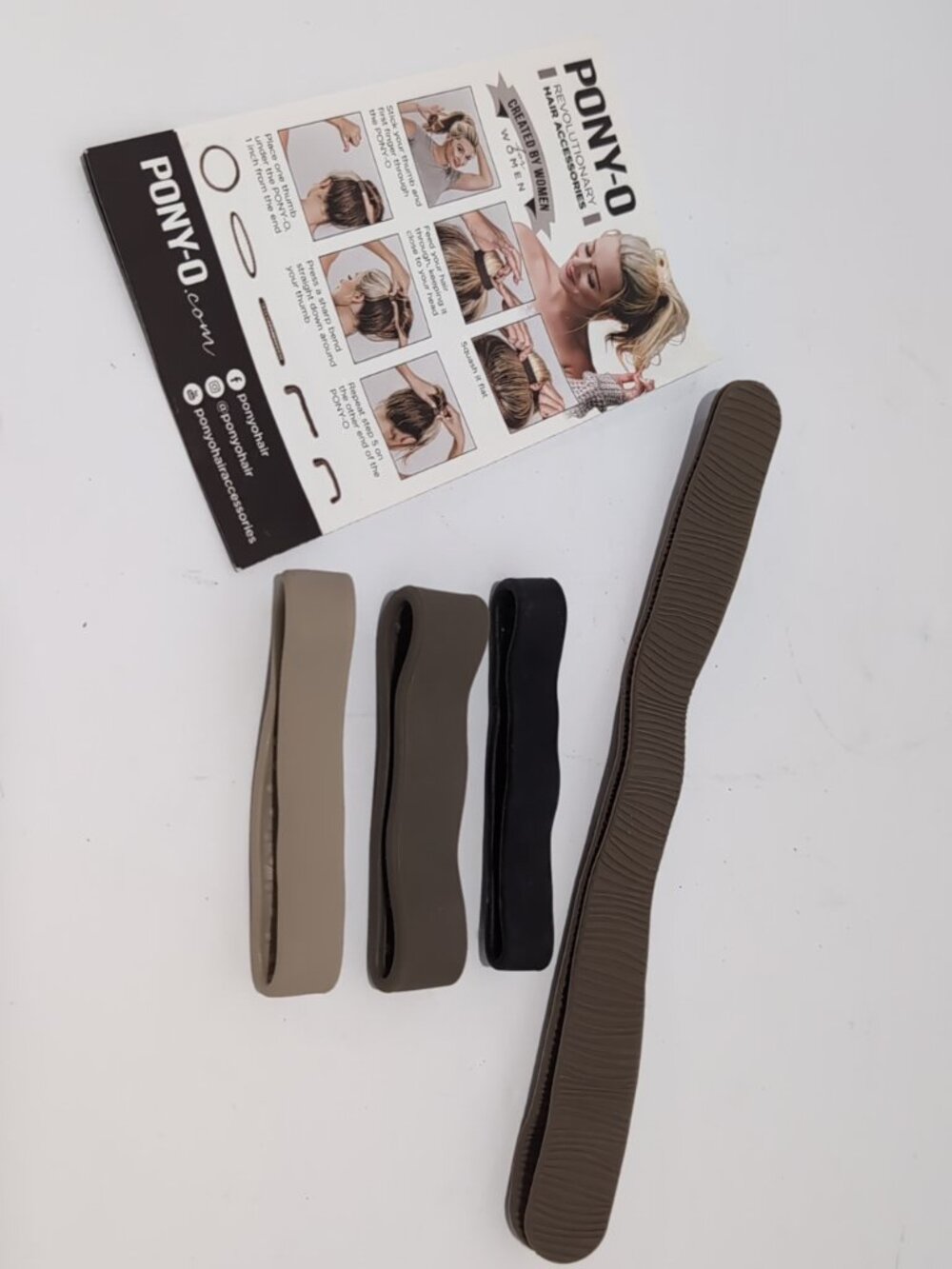 Medium PONY-Os for Fine - Normal Hair And Bun Barz Neutral Colors Volume Nonslip